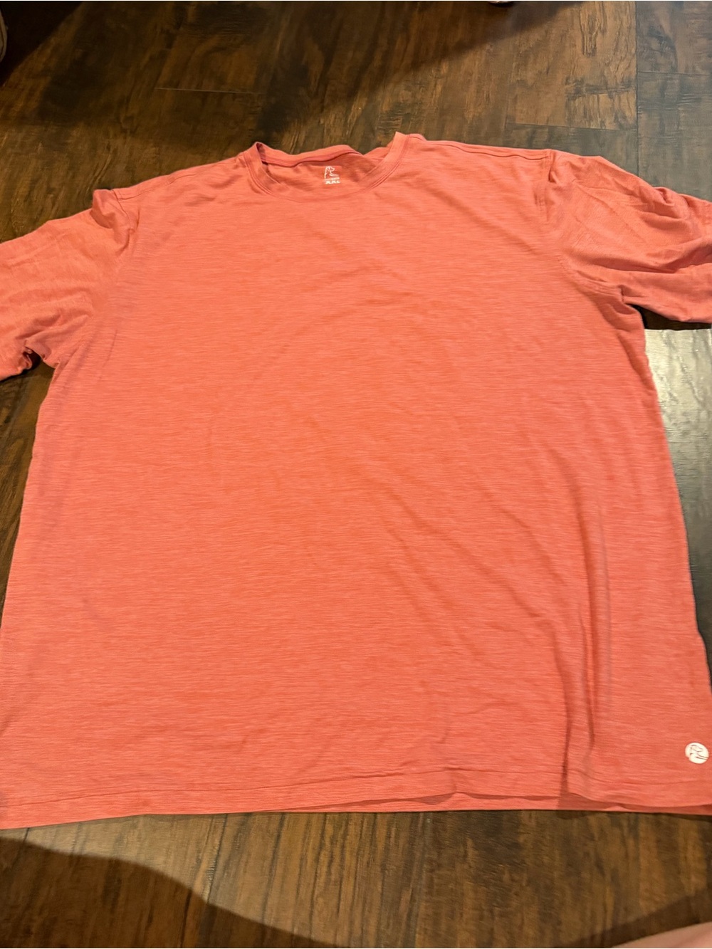 Rhoback Men's Short Sleeve Crew Tee in Coral